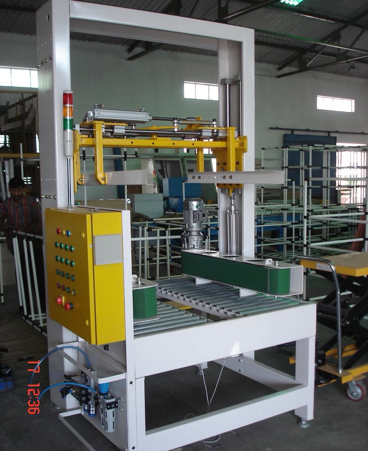 Special purpose auto-tapping machine on the Wellman shop floor