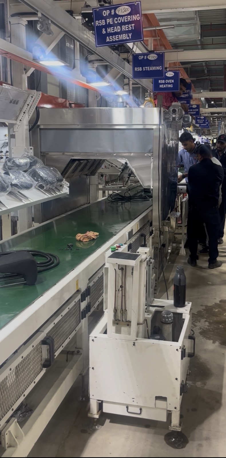 Automotive seat assembly line
