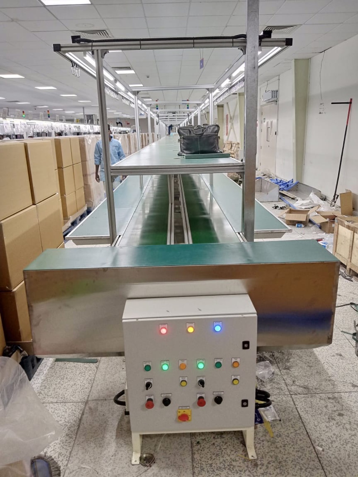Mobile phone assembly line